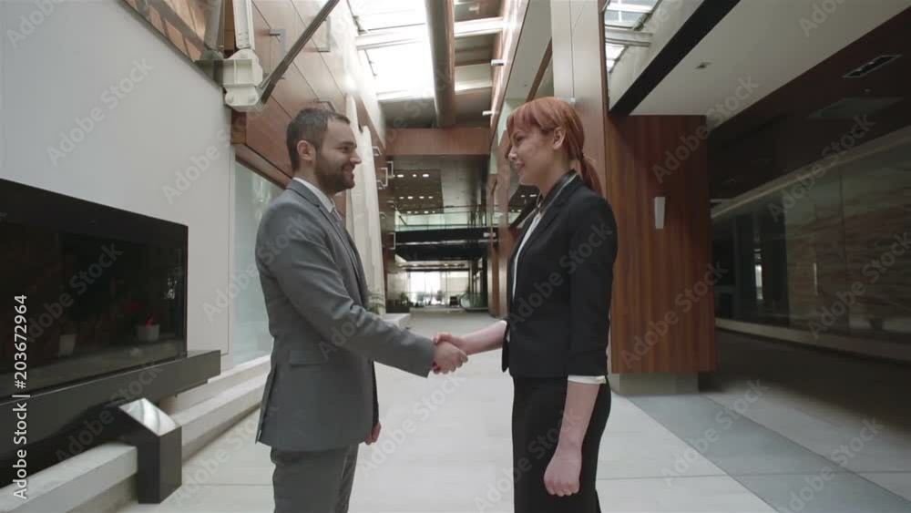 custom made wallpaper toronto digitalbusiness man and woman making  hand shake