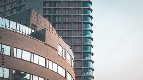 Modern building with reflective windows