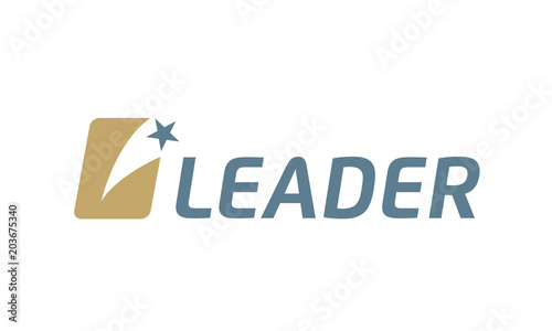 Rising Star initial Letter L Leader logotype logo design inspiration