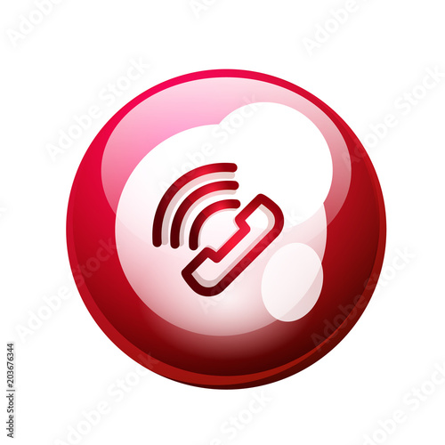 Phone support call center button