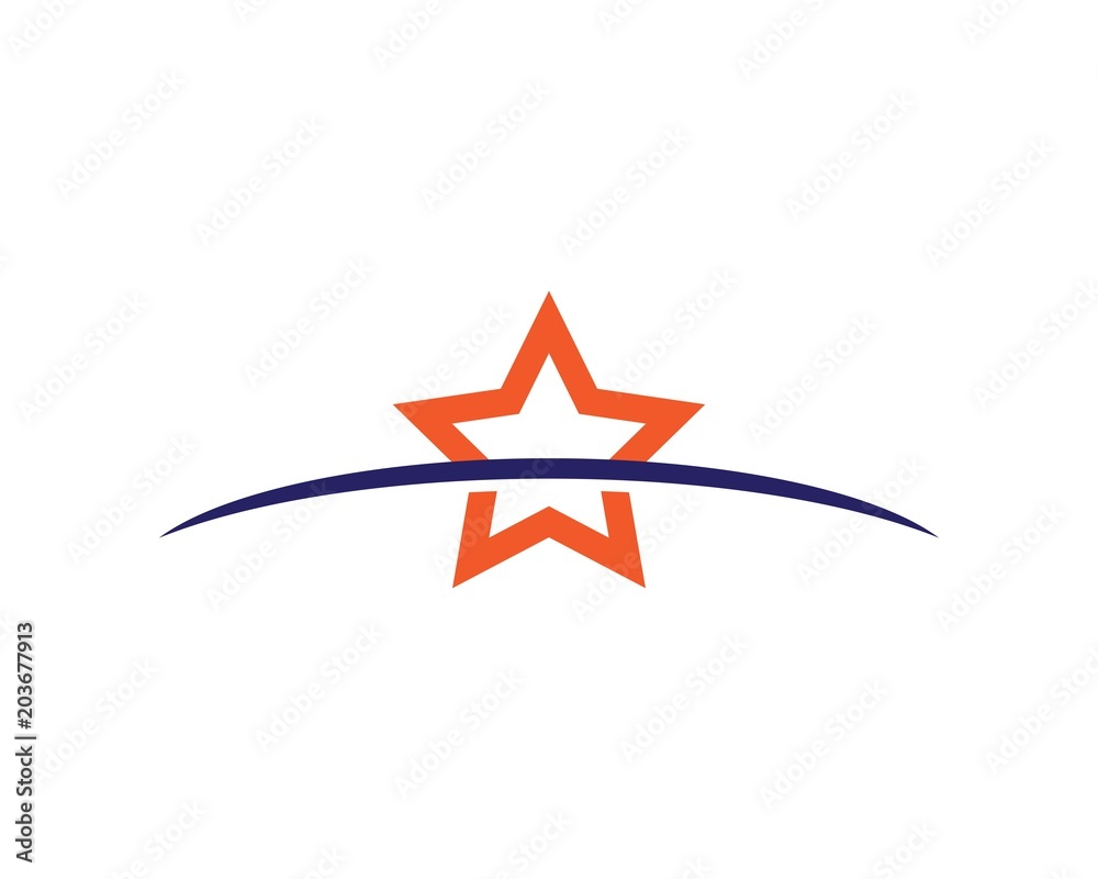 Fototapeta premium Star logo template