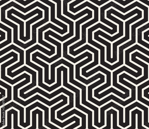 Vector seamless pattern. Modern stylish abstract texture. Repeating geometric tiles