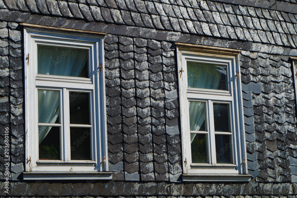 Zwei Fenster in der Altstadt von Essen-Kettwig