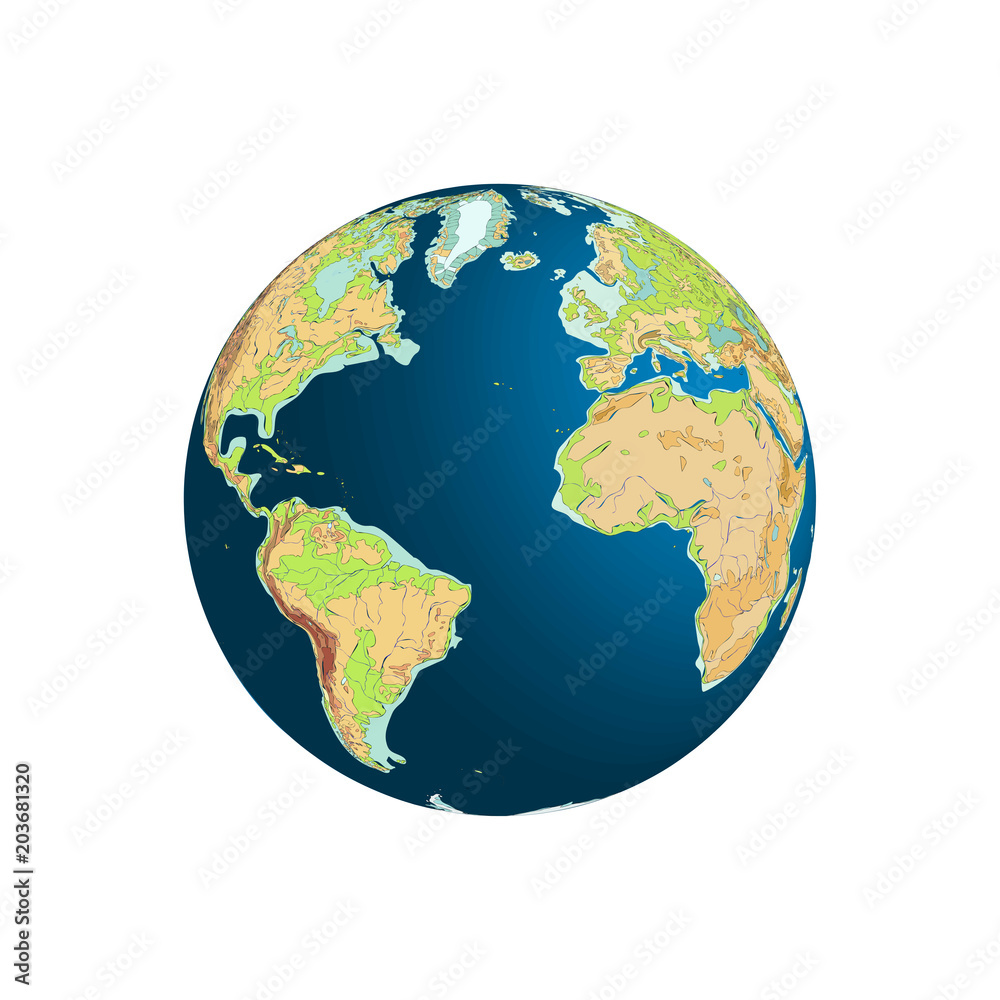 Fototapeta premium World globe. Planet Earth
