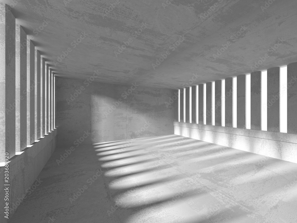 Fototapeta premium Abstract geometric concrete architecture background