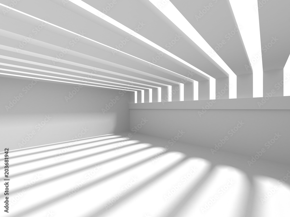 Obraz premium White Architecture Construction Modern Interior Background