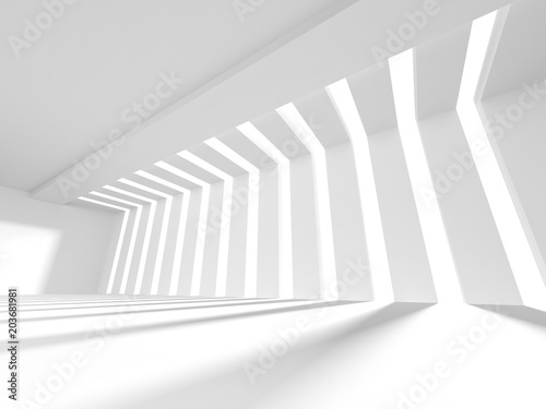 Abstract Modern White Architecture Background