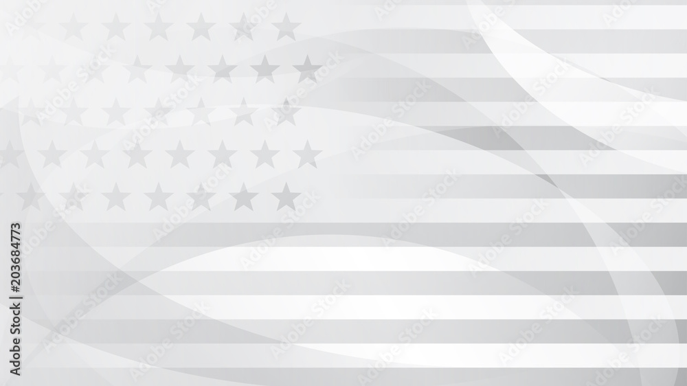 Obraz premium Independence day abstract background with elements of the american flag in gray colors