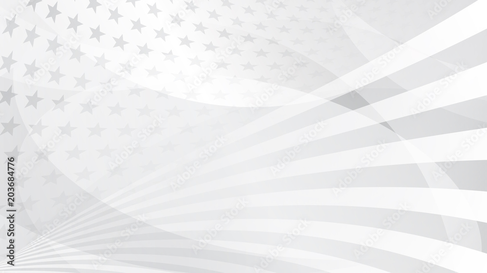 Independence day abstract background with elements of the american flag in gray colors