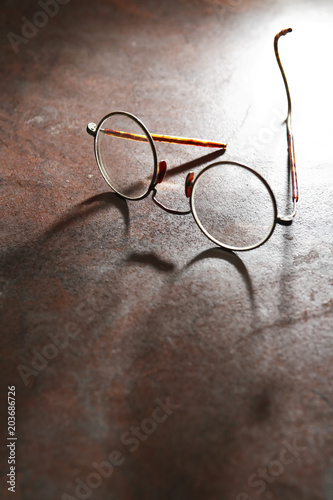 Old Spectacles On Dark