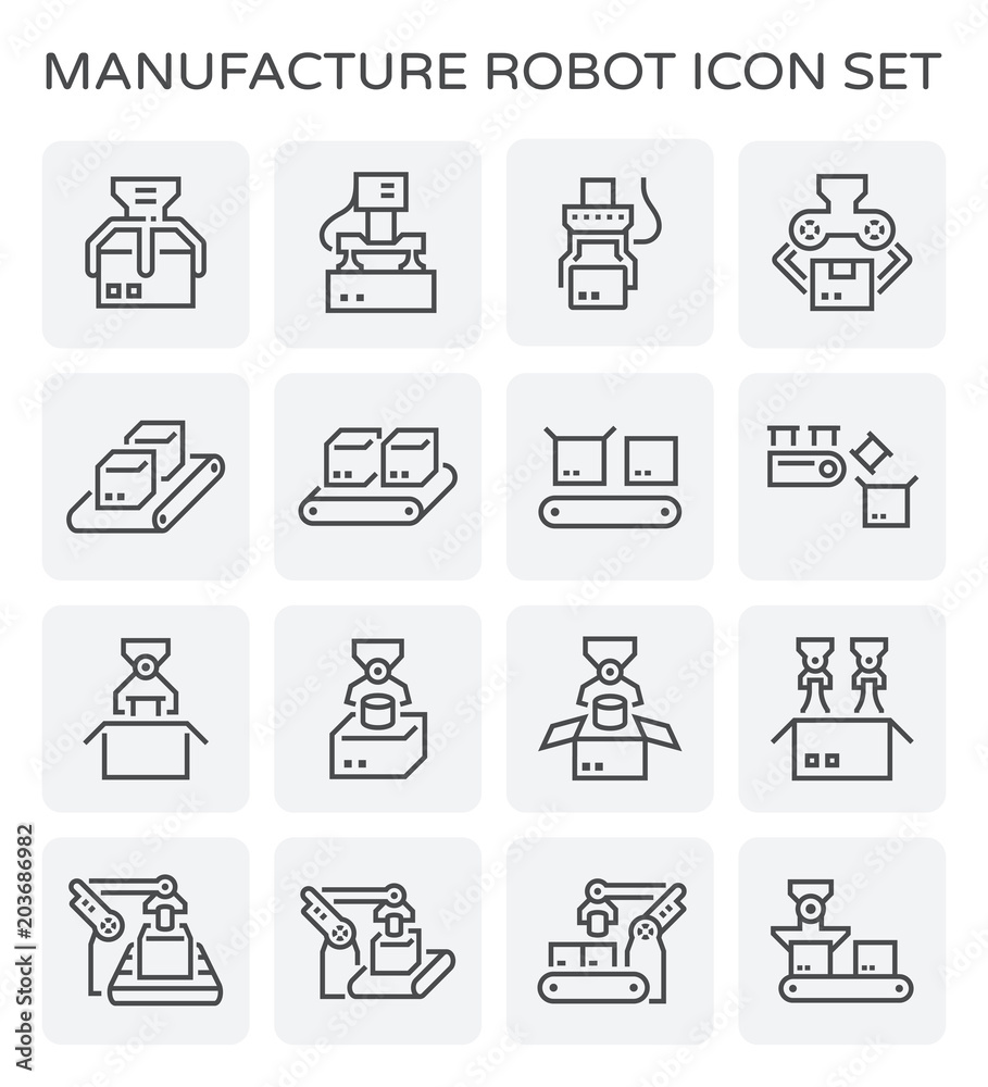 robot and box icon