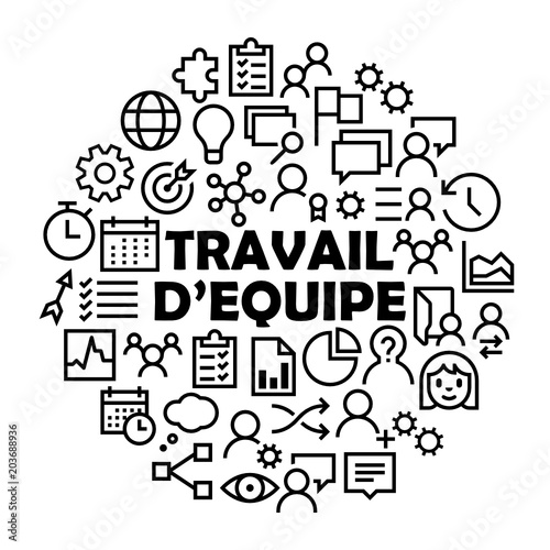 Icônes  « TRAVAIL D’EQUIPE »