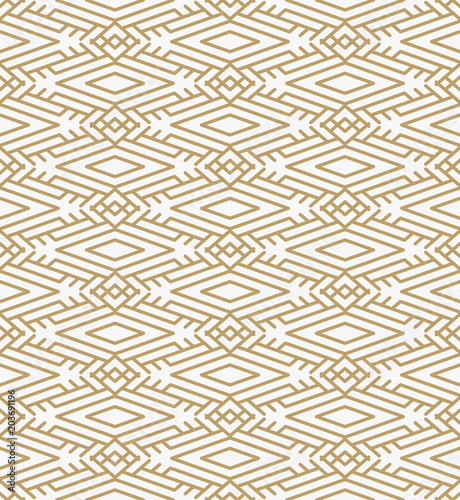 geometric line ornament seamless pattern, modern minimalist styl