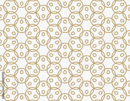 geometric line ornament seamless pattern, modern minimalist styl