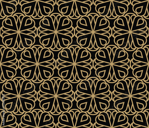 geometric line ornament seamless pattern, modern minimalist styl