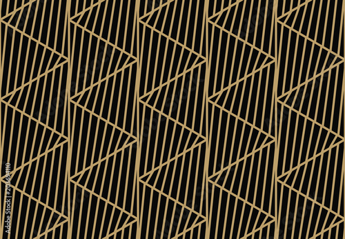 geometric line ornament seamless pattern, modern minimalist styl