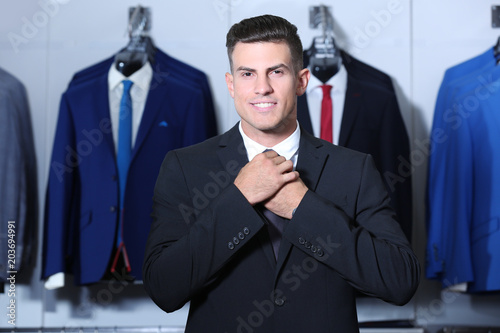 Handsome young man wearing ...