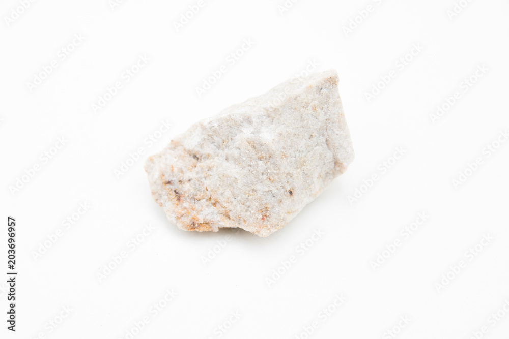 quartz sandstone rock isolated over white quartz sandstone rock isolated over white