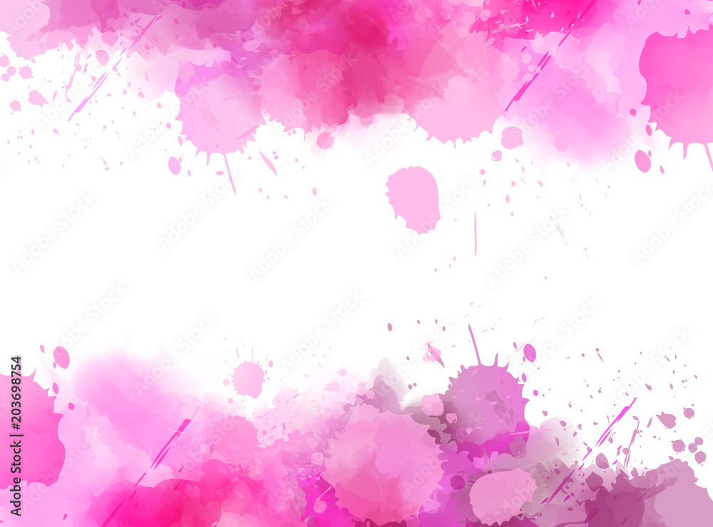 Abstract background with watercolor splashes