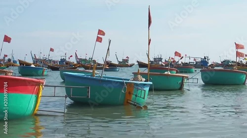 Vietnamese fishing boats photo