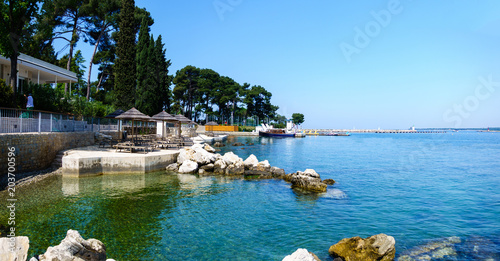 Holiday resort on Adriatic beach, mediterranean photo