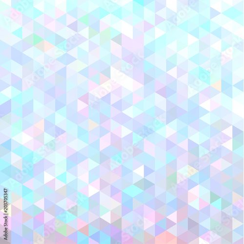 Abstract triangules pattern with holograohic colores - vector illustration