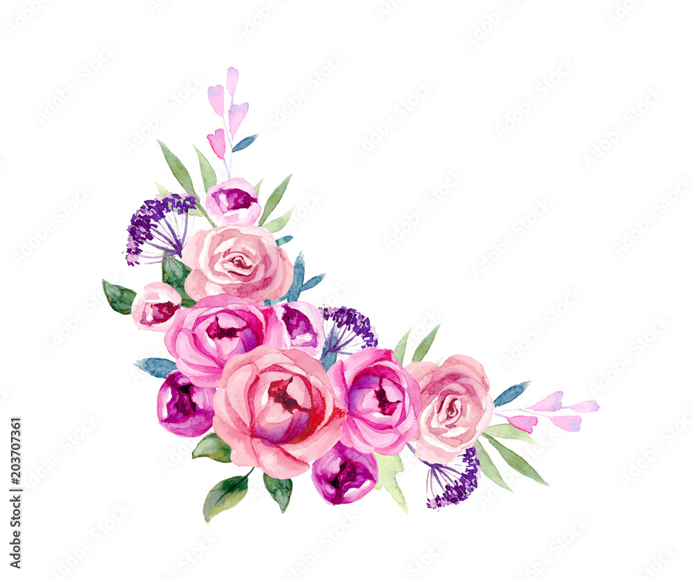 Set of the floral arrangements Set of the floral arrangements