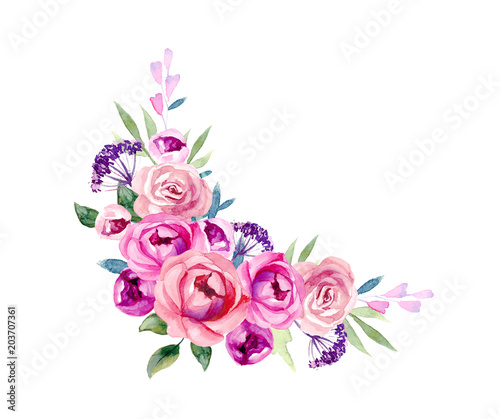 Set of the floral arrangements © bastinda18