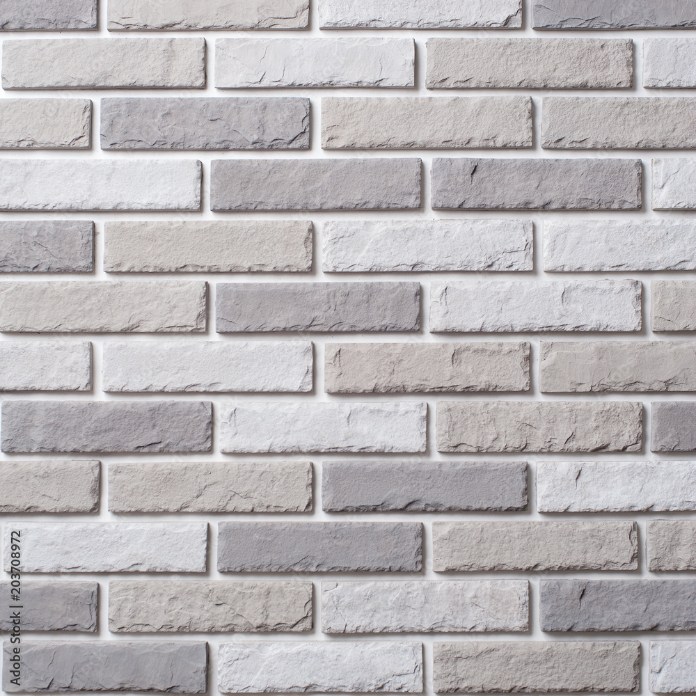 White brick wall. Block background, design pattern White brick wall. Block background, design pattern