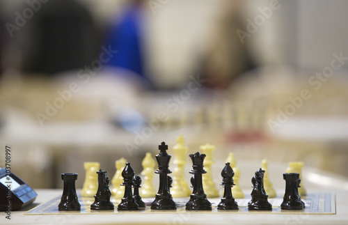 chessboard side view