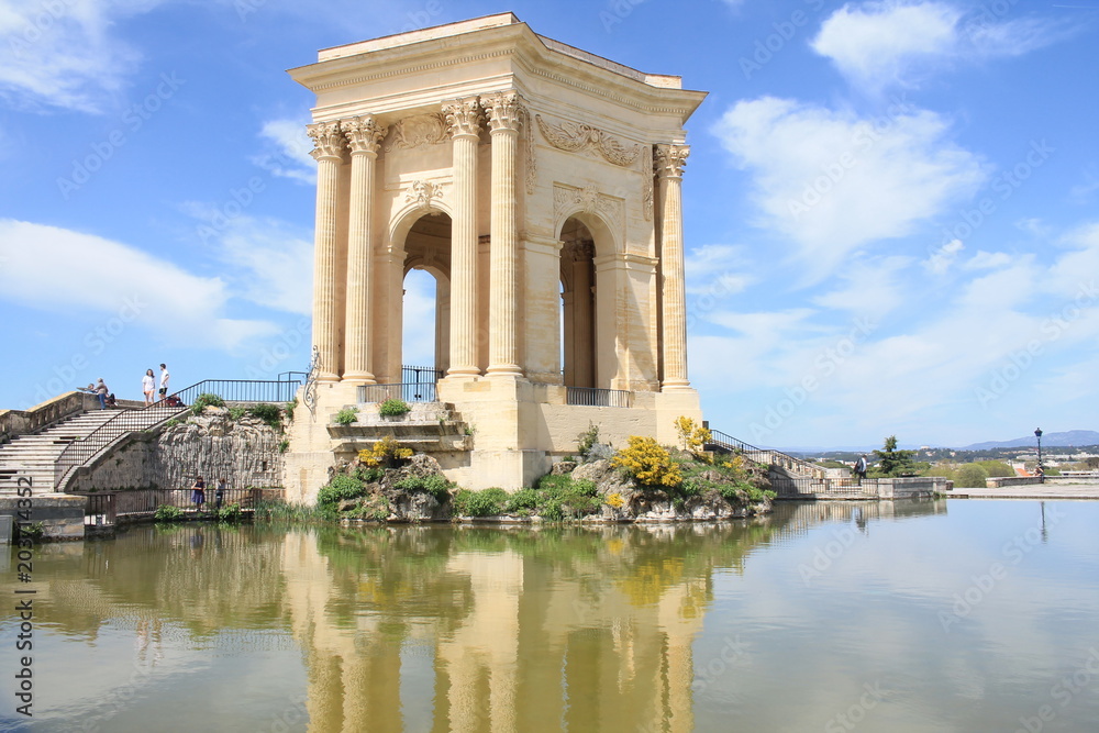 Magnifique château d'eau du Pêyrou à Montpellier, Hérault, Occitanie, France