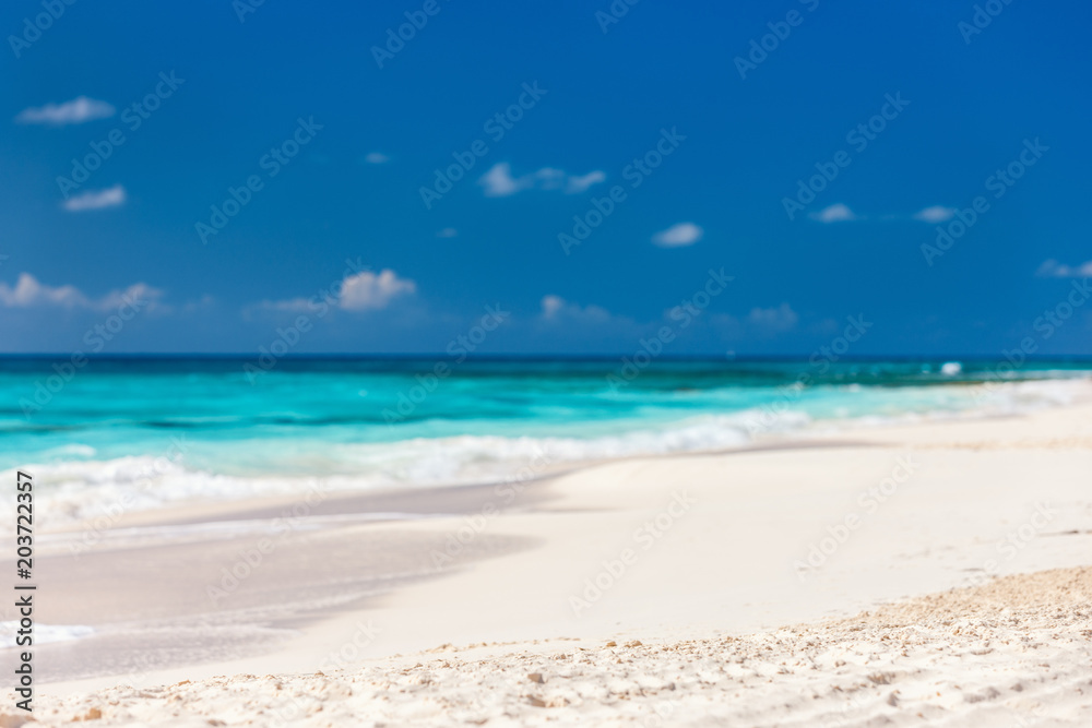 Idyllic beach at Caribbean Idyllic beach at Caribbean