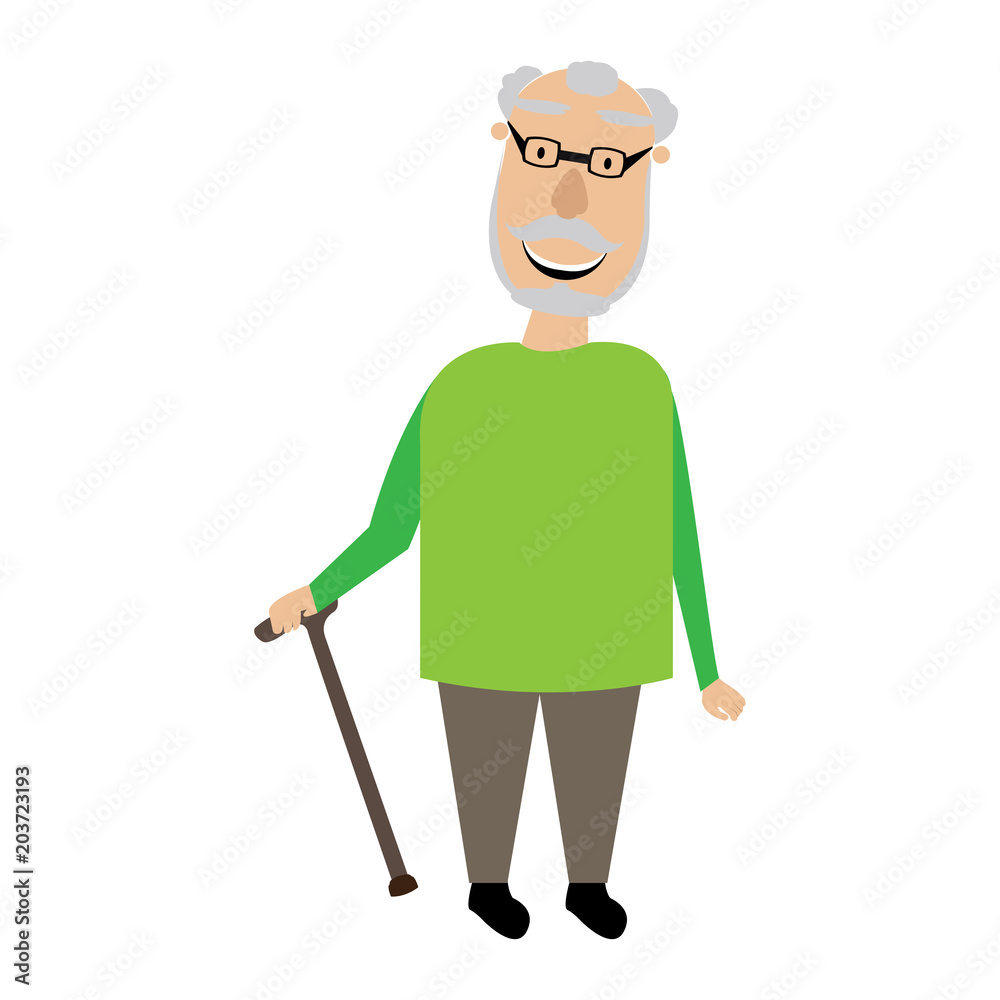 Isolated grandfhater icon Isolated grandfhater icon