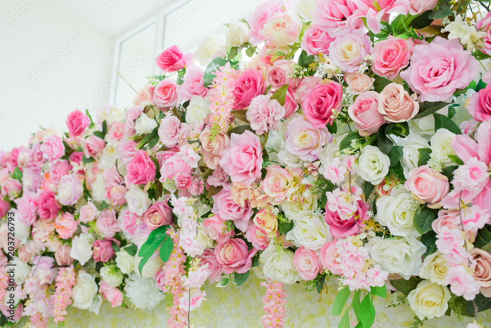 flower background, backdrop wedding decoration, rose pattern, Wall flower, colorful background, fresh rose flower background, backdrop wedding decoration, rose pattern, Wall flower, colorful background, fresh rose