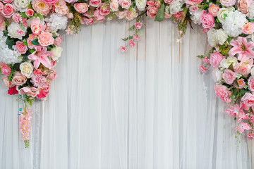 flower background, backdrop wedding decoration, rose pattern, Wall flower, colorful background, fresh rose
