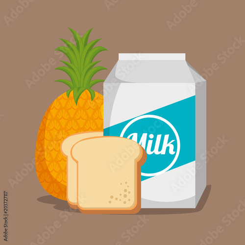 group of nutritive food icons vector illustration design