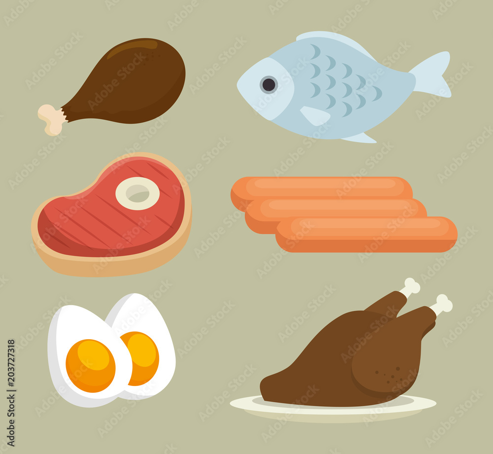 group of nutritive food icons vector illustration design group of nutritive food icons vector illustration design