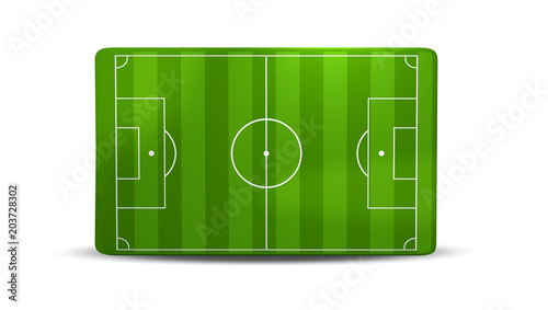 soccer field 3D illustration