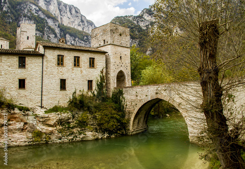 Genga San Vittore Abbey near Pierosara and Frasassi photo