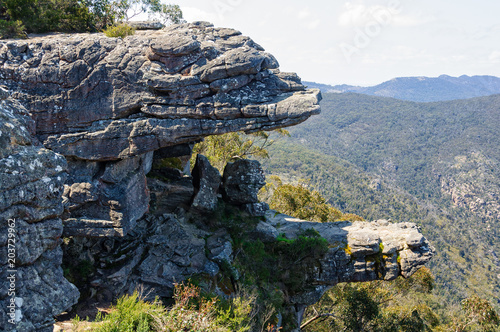 The Balconies, also know as the 'Jaws of Death', in the Grampians National Park - Halls Gap, Victoria, Australia photo
