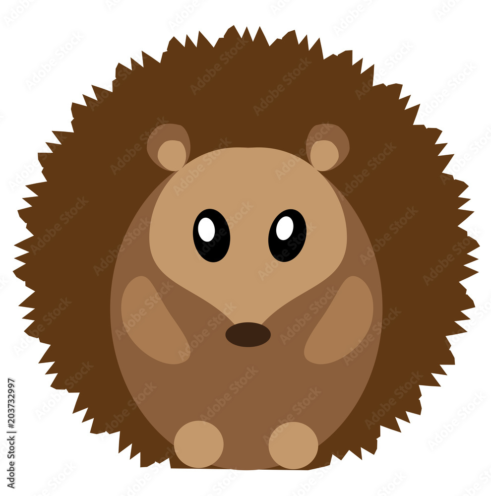 Vector Cute Hedgehog