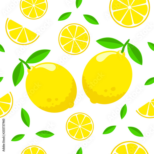 Pattern with lemons