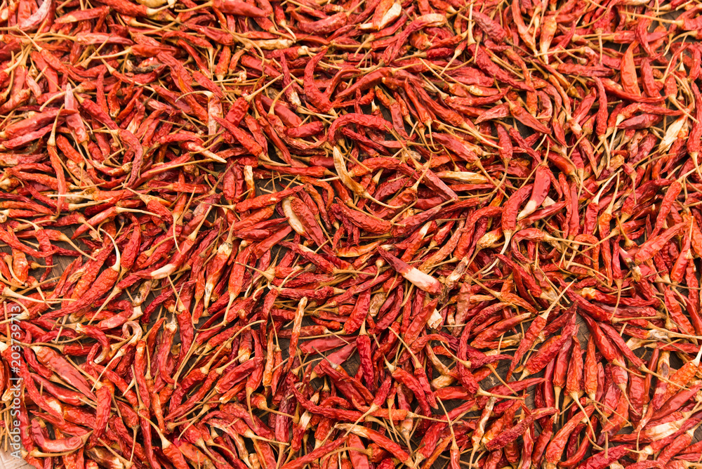 Drying chilis