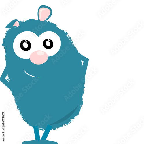 netter blauer Bär