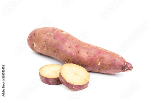 yam isolated on a white background.