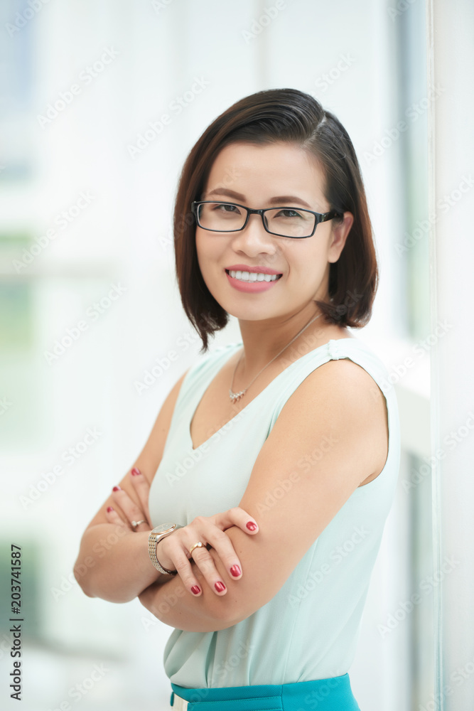 Cheerful young woman