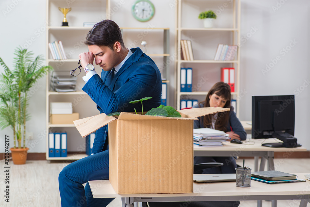 Person being fired from his work Person being fired from his work