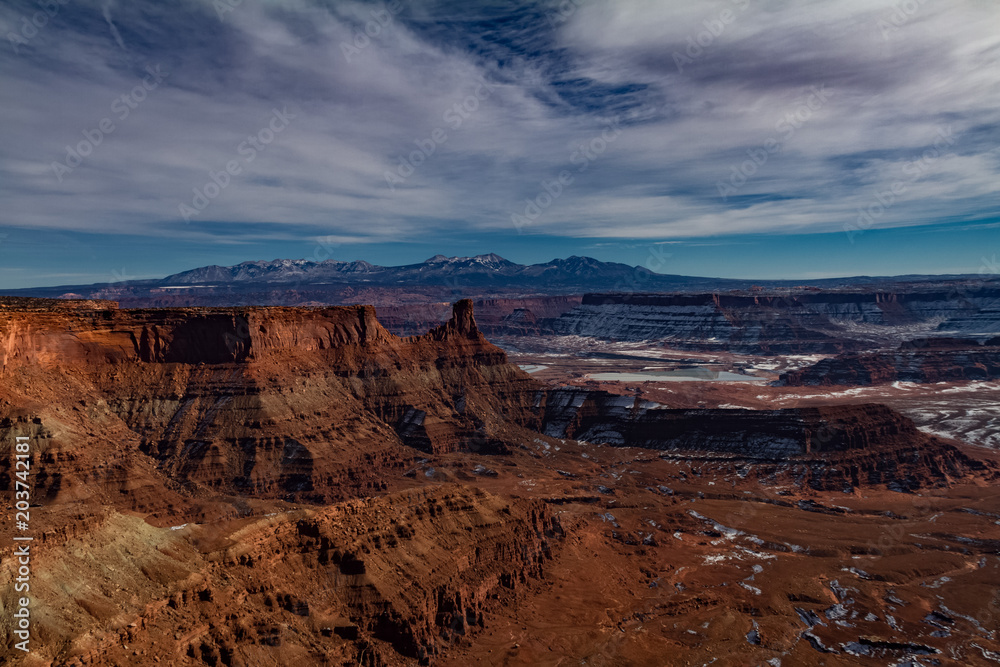 Spectacular winter view of Dead Horse Point State Park in Utah, USA.