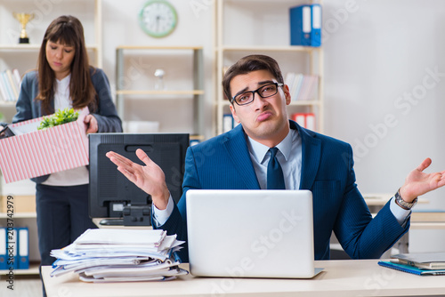Person being fired from his work