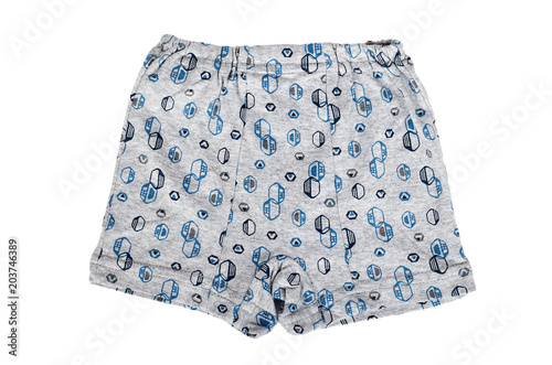 Kid cotton underpants isolated on white background